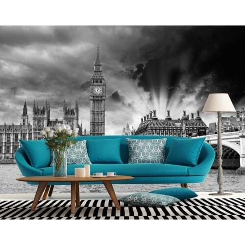 Custom 3d mural wallpaper European style Retro Belfry 3d wallpaper TV background wallpaper the 3d mural wallpaper