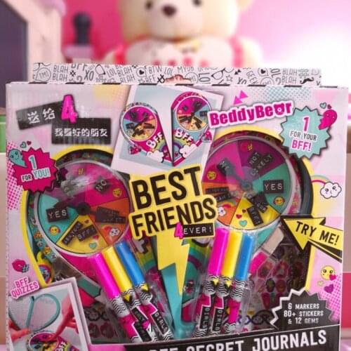 Twins' Secret Book with Lock Diary Set Notebook Stickers Watercolor Pen Diy Childrens Stationery Childrens Products Gift