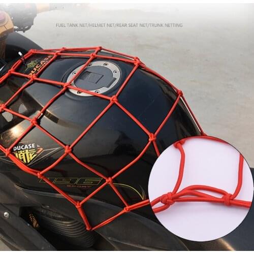 1 Pcs Motorcycle Luggage Net Helmet Mesh Fuel Tank Storage Rubber Band Luggage Compaction Storage Cargo Sorting Net