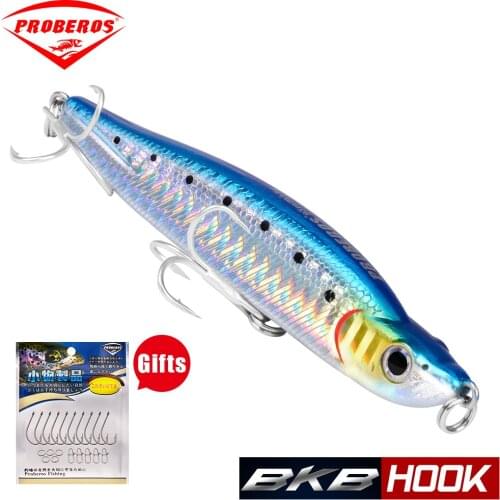 1pcs 10cm/17g 10-color Minnow Lure Bait with Double 6#BKB Fishing Hook Fishing Tackle with Gift Accessories