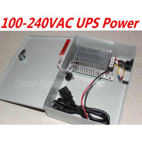 100-240V AC @50-60HZ UPS Power supply box+Power lines for Web access controller system,TCP controller panel DC12V,5Amp current