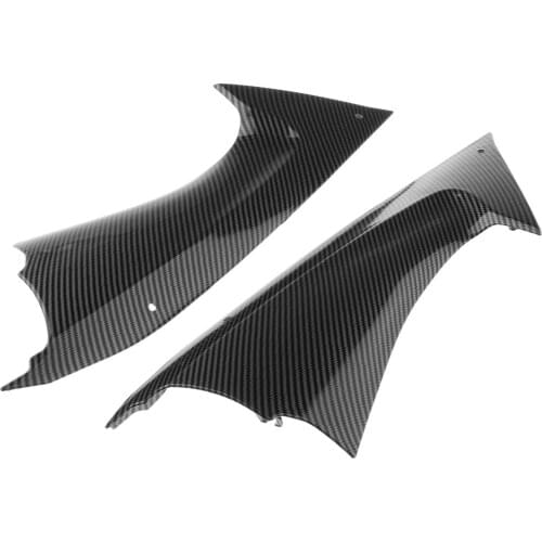 Left & Right ABS Motorcycle Accessories Gas Tank Side Trim Covers Fairing Bodywork Fit Yamaha YZF-R6 R6 2008-2014 Black