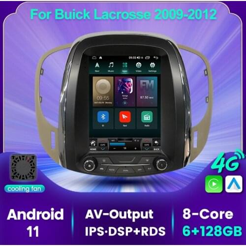 9.7'' Vertical Screen Android Auto Car Multimedia GPS Navigation Radio Player For Buick Lacrosse GM Alpheon 2009 2010 2011 2012