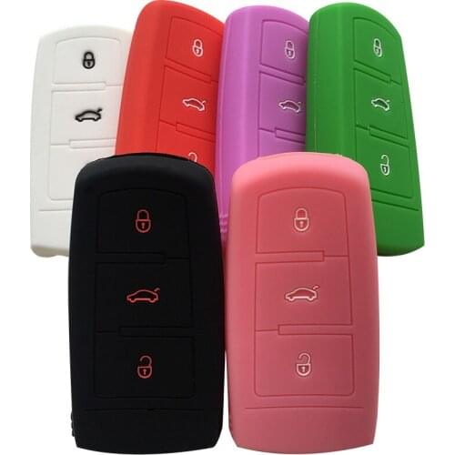 Key Case For Vw Volkswagen Key Case Cc Passat B6 B7 Protector Shell Skin Holder Fob Key Cover Cap Case For Keychain Alarm