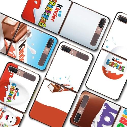 Egg Kinder Joy Surprise PC Phone Case for Samsung Z Flip 3 Hard Plastic Smart Casing Fundas for Galaxy Z Flip 5G Cover Bag Coque