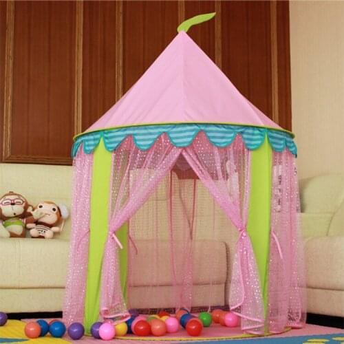 Genuine girl Princess Castle children tent large Tulle lace mosquito game house 1-2-3-6 years old