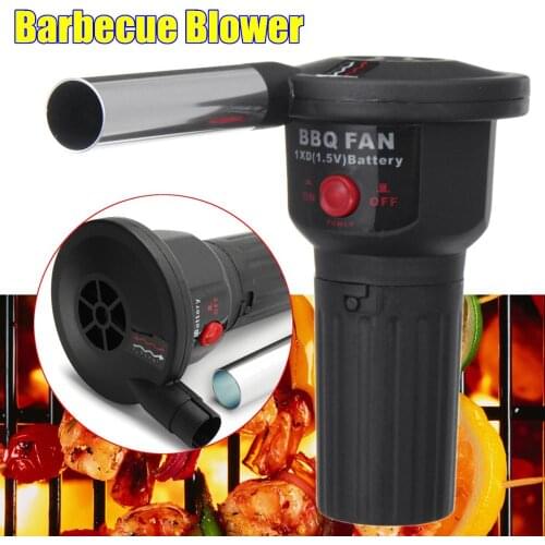 BBQ Barbecue Air Blower Motor Grill Hand Fan Electric Blowing Charcoal Machine