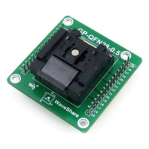 QFN-28 (36) B-0.5-02 QFN28 Programming Block Test Booth 0.5mm Spacing