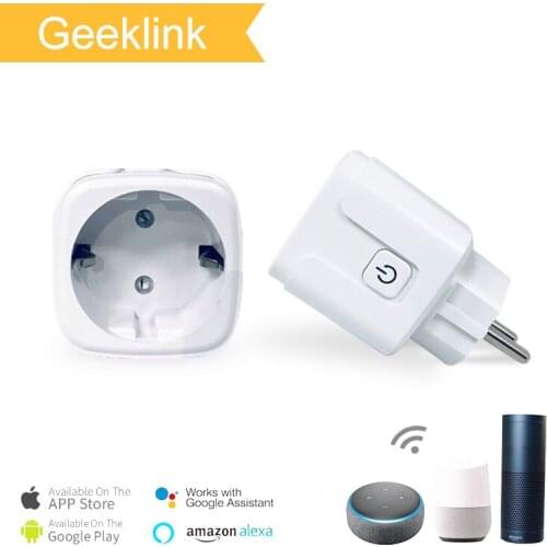 Geeklink Smart Plug EU WiFi Remote Voice Device Remote Control for Smart Home Kit Google Home
