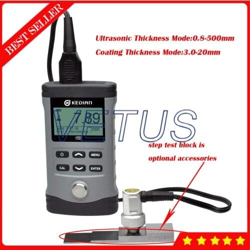 HCH-3000E/E LCD Display Echo Ultrasonic Coating Thickness Gauge Tester With Coating Measuring range 3.0 to 20mm