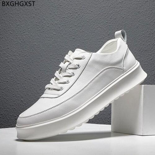 Leather Casual Shoes Men White Mens Shoes Casual Men Sneakers Running Shoes for Man 2021 Skateboard Zapatillas Hombre Chaussure