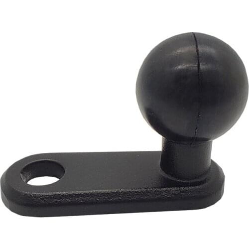 L Shaped Aluminum Alloy Base Holder Rubber Ball Head Rear View Mirror for Motorcycle Electric Vehicles Scooter Cell