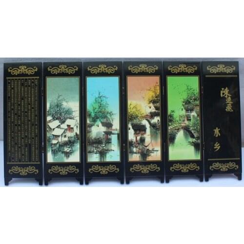 Lacquer antique handicrafts / small screen Jiangnan / Home Furnishing decor China features