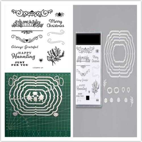 Christmas Celebration Metal Cutting Dies and Stamps Stencils Scrapbooking Photo Album Card Paper Embossing Craft DIY Die Cut