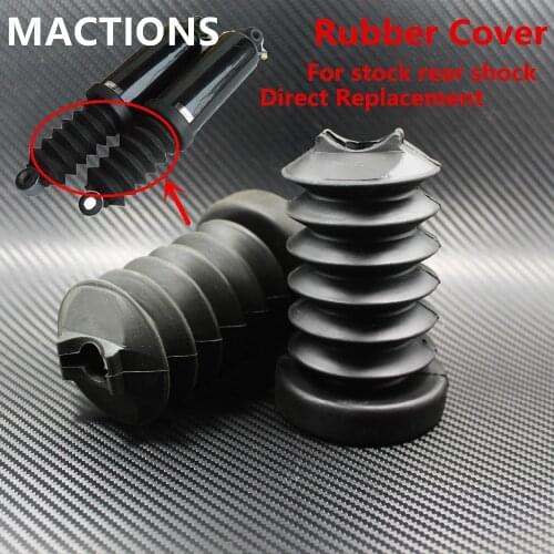 Motorcycle Black Rubber Fork Cover Gaiter Gator Boot Rear Shock Absorber For Harley Touring FLHR/C FLHT FLTRU FLHX 1997-2013