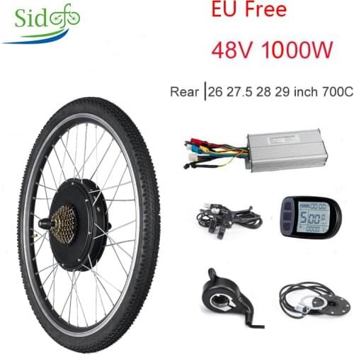 Electric Wheel Motor Wheel For Electric Bike ebike 1000w Motor wheel For Electric Bike 48v Hub Motor Rear Hub Bicycle 28/27.5/26