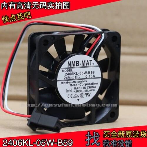 NEW NMB-MAT Minebea 2406KL-05W-B59 6015 24V 0.13A for fanuc cooling fan