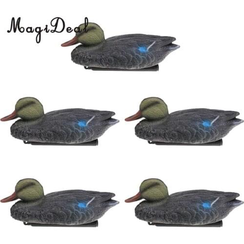 MagiDeal 5 Pieces Floating Mallard Duck Decoy Hunting Decoys Garden Yard Ornaments Hunting Decoy for Oudoor Camping Access