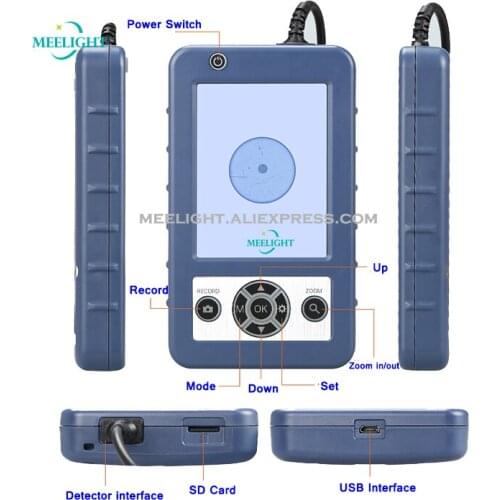 LCD screen optical fiber microscope with 400x end capable of enabling hand optical fiber cleaner