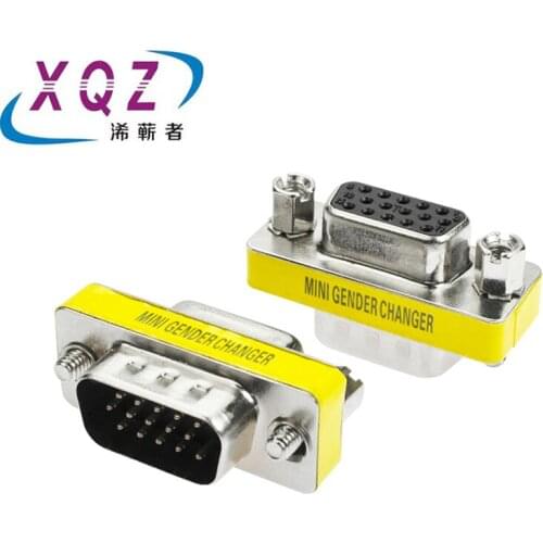 VGA male to female HD15 Pin Gender Changer Convertor Adapter A Male to female VGA male Hight quanlity