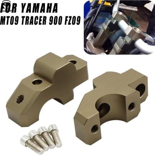 ROAOPP Motorcycle Mount Handle Clamp Universal Handlebar Riser Bar Risers Barback FOR YAMAHA MT09 Tracer 900 FZ09