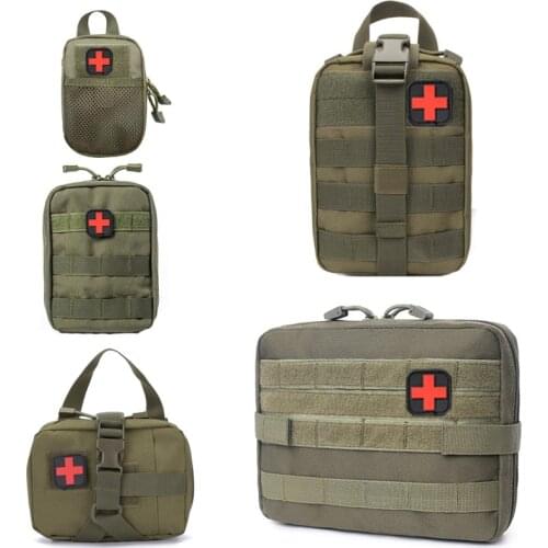 First Aid Bag Outdoor SOS Pouch Army Tactical Waist Bag Medical Kit Bag Molle Backpack EDC Emergency Pack Survival Kit Military
