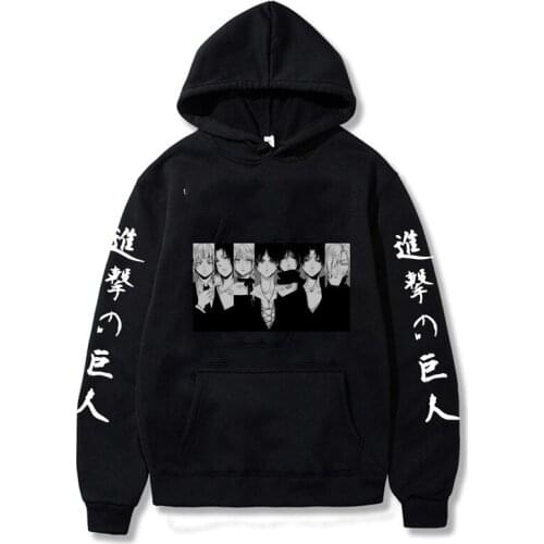 2021 Anime Cartoon Attack On Titan Hoodie Sweatshirt Long Sleeve Men Women Pullovers Streetwear Unisex Casual Fashion Clothes