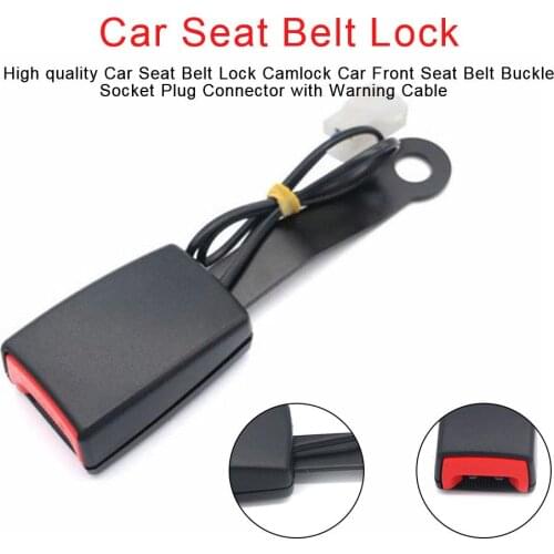 Car Seat Belt Clip Extender Safety Seat belt Lock Car Front Seat Belt Buckle Socket Plug Connector Warning Cable High Quality