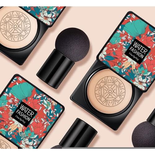 HOT SALE Mushroom Head Make Up Air Cushion Moisturizing Foundation CC Cream Waterproof Brighten Face Base Tone BB Cream