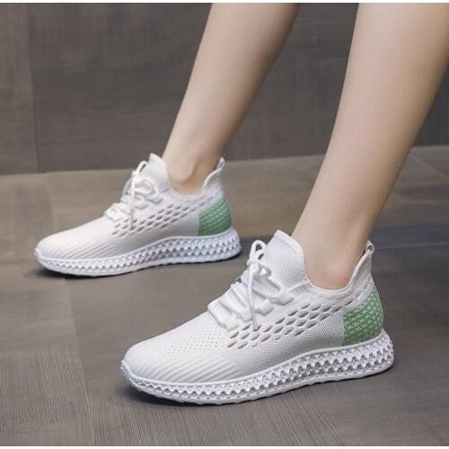 Female Shoes Sneakers Breathable Vulcanized Flat Women Shoes Plus Size 43 Air Cushion Spring Casual Running Shoes