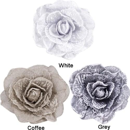 1pc Magnetic Curtains Clip Holder Rose Shaped Curtain Tiebacks Home Curtain Organizer & Holder Curtain Strap Accessories 18x18CM