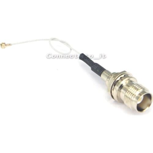 10 Pieces Extension Cord TNC female bulkhead to ufl/IPX female pigtail cable For PCI Wifi Card Wireless Router