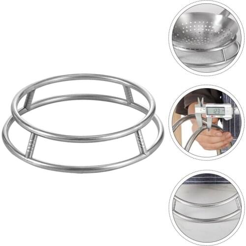 2PCS Round Pot Rack Stainless Steel Heat Insulation Pot Holder Accessory
