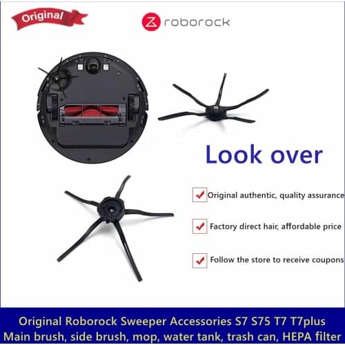 Original Roborock S70 S75 S7 Zubehör von Waschbar Filter Abnehmbare Roller Pinsel Mopp Tuch Seite Pinsel Ersatz Ersatz Teile