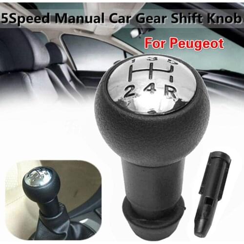 Car Accessories 5 Speed Gear Shift Knob Manual Lever For Peugeot 106 107 206 207 306 406 307 gear knob shift knob Stick Shifter