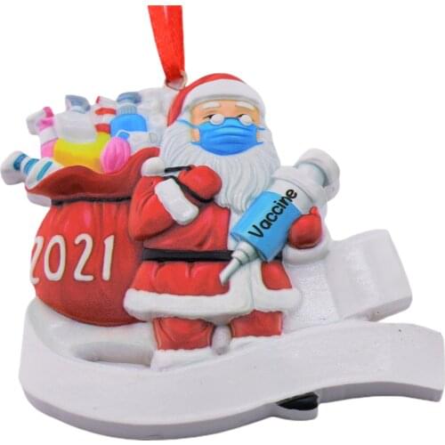 Newest Arrival Decorative Pendant Mask Santa Clause Resin Artware Hanging Decorations for Home Shops