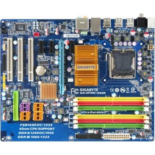 For Gigabyte GA-EP35C-DS3R Original Used Desktop Motherboard EP35C-DS3R P35 Socket LGA 775 DDR2 DDR3 ATX On Sale