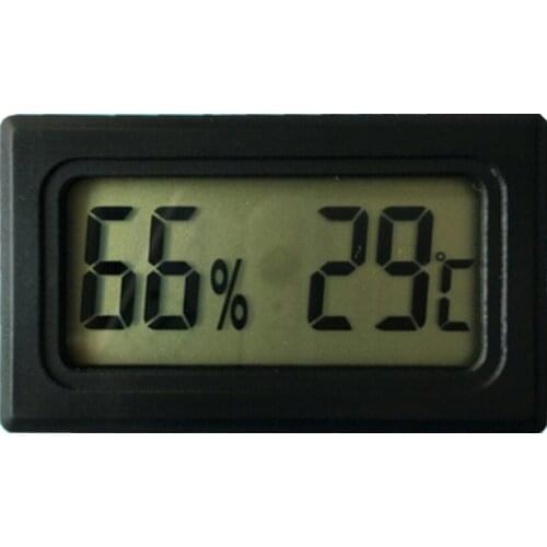 Hot Black/White Digital Thermometer Hygrometer Mini LCD Indoor Temperature Sensor Humidity Meter Gauge Instruments Cable