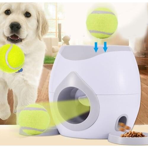 Pet Ball Launcher Toy IQ Training Dog Toy Pet Dog Tennis Reward Machine Toy Indoor or Outdoor Elastic Tennis 6 Cm Pet Products