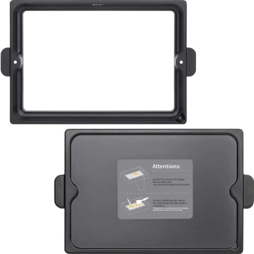 ELEGOO Metal Resin Tank with FEP Pre-Installed 2 Lids 2 Allen Wrench Resin Vat Rack for SATURN SLA LCD 3D Printer Parts Filament