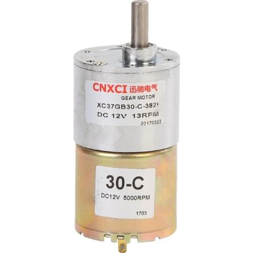 37GB30-C DC micro gear motor, 12V24V, 10-200RPM, gear motor diy governor, high torque
