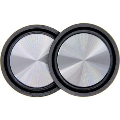 2021 New 2PCS Rubber Metal Low Frequency Passive Bass Radiator Speaker Diaphragm Auxiliary Strengthen Woofer Vibration Membranes