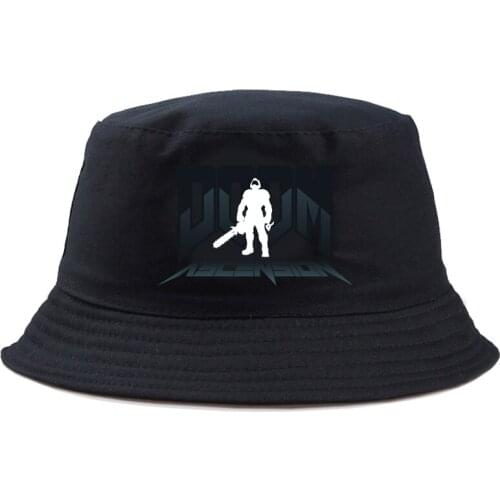 New DOOM Eternal Printing Bucket Hats For Women Men Cap Outdoor Sports sun protection Unisex Cap