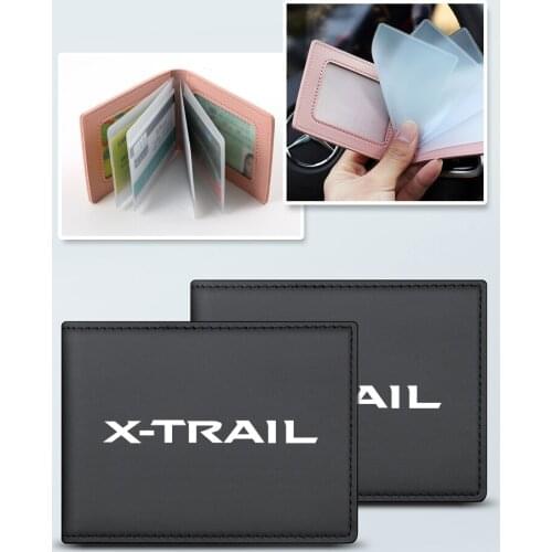 Car Driver License Cover PU Leather Car Driving Documents Case Credit Card Holder ForNissan X-TRAIL XTRAIL T30 T31 T32 2013-2019