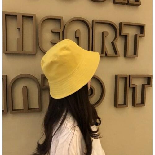 Popular! Pure Color Korean Comfortable Fashion Fishermans Hat Hunting Leisure Sun Hat Lovers Outdoor Leisure Sun Hat (S/L Size)