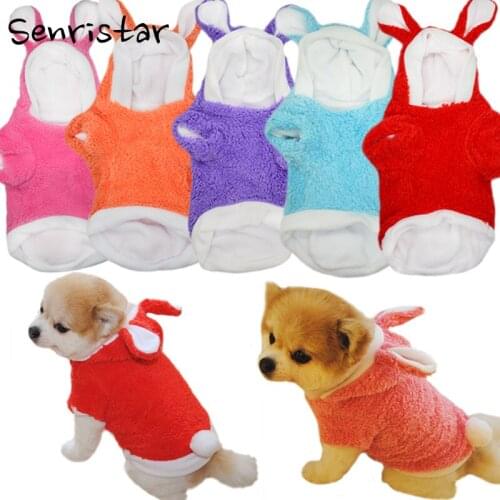 Cute Plush Fleece Spring Pet Dog Clothes For Chihuahua Yorkshire Dog Coat Soft Lovely Costumes For Small Medium Dog Clothing
