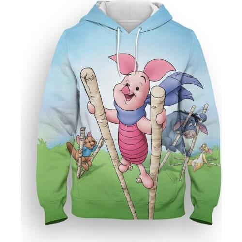 Piglets Big Movie Disney 3D Print Mens Clothes Fashion Harajuku Style Boy Girl Kids Hoodies Cartoon Anime Sweatshirt For Women