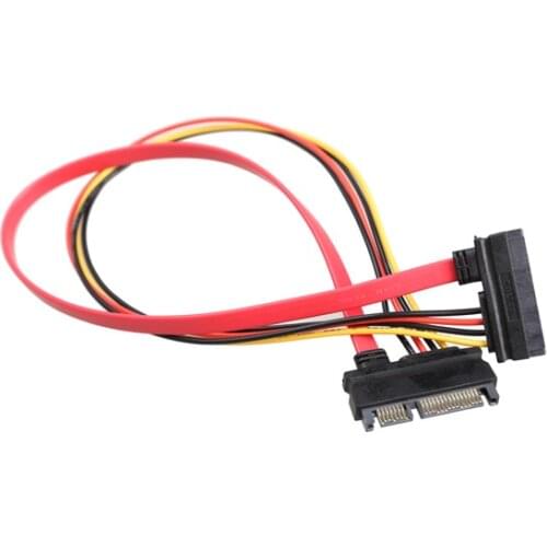 30CM New 22 Pin Male to Female 7+15 pin SATA Data Power Combo Extension Cable