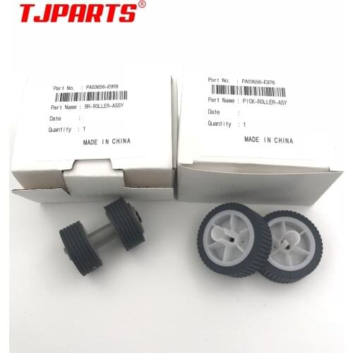 1SET X PA03656-0001 PA03656-E958 PA03656-E976 Brake Roller Pick Roller Pickup for Fujitsu ScanSnap iX500 iX1500 iX1400 iX1600