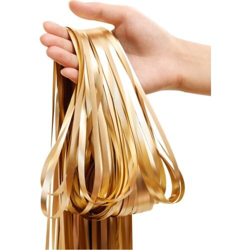 2M-3M Champagne Gold Matte Party Backdrop Fringe Tinsel Foil Curtains Adult Happy Birthday Wedding Decoration Photo Booth Drape